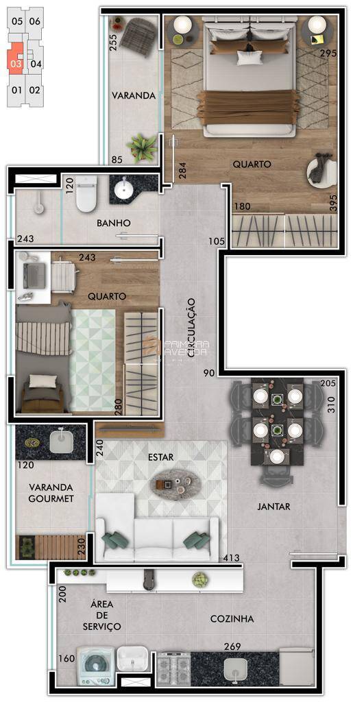 Apartamento à venda com 2 quartos, 56m² - Foto 13