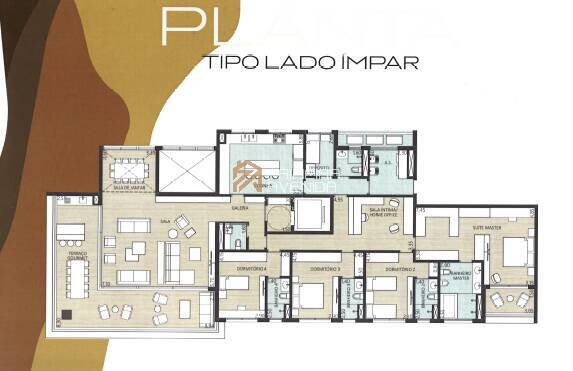 Apartamento à venda com 4 quartos, 303m² - Foto 3