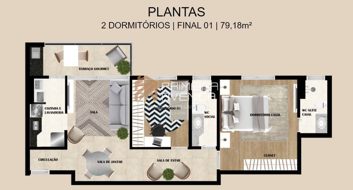 Apartamento à venda com 2 quartos, 79m² - Foto 4