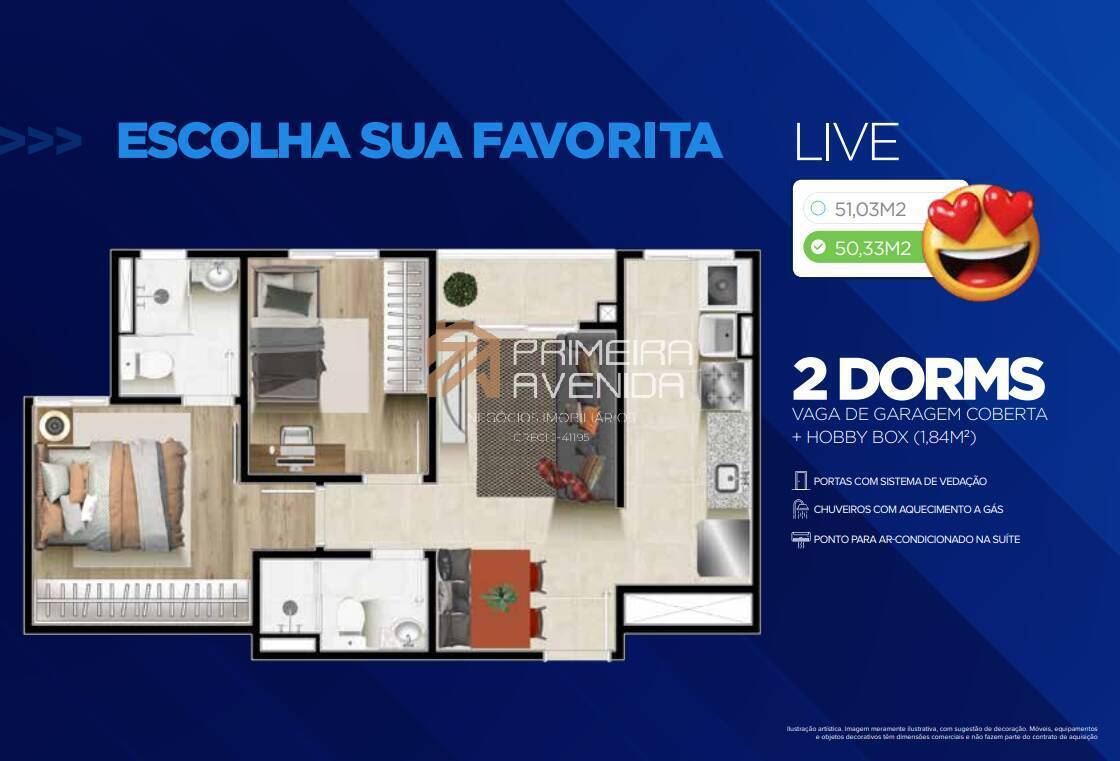 Apartamento à venda com 2 quartos, 50m² - Foto 23