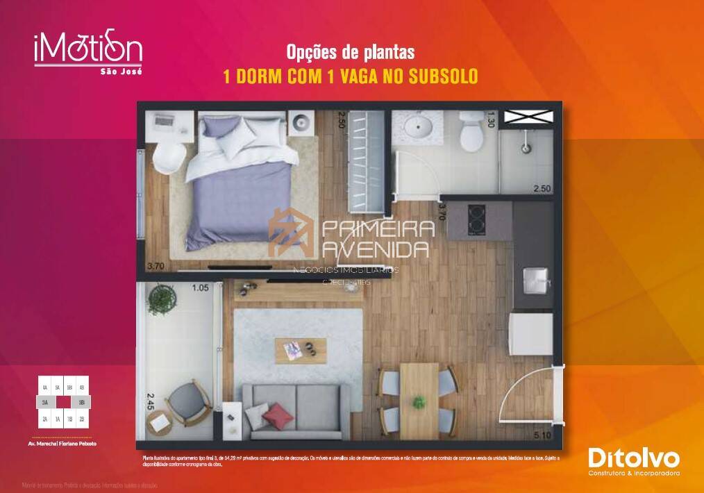 Apartamento à venda com 1 quarto, 37m² - Foto 17