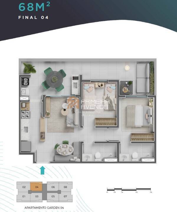 Apartamento à venda com 2 quartos, 54m² - Foto 5